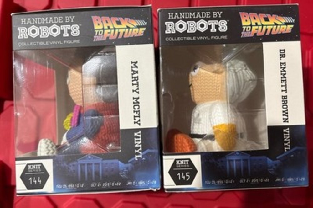 Handmade by Robots Back to the Future Marty McFly #144 Doc Brown #145 New! - Picture 2 of 4